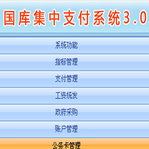 国库集中支付系统3.0